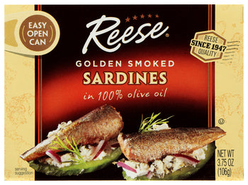 REESE: Sardine Smkd Olive Oil, 3.75 oz