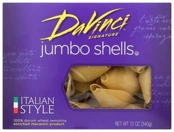 DAVINCI: Jumbo Shell Pasta, 12 oz