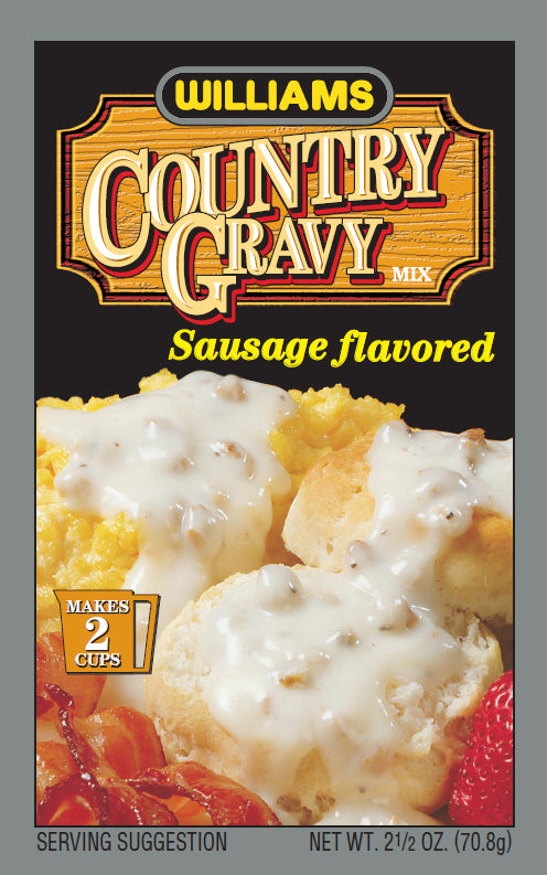 WILLIAMS: Country Gravy Sausage Flavored Mix, 2.5 oz