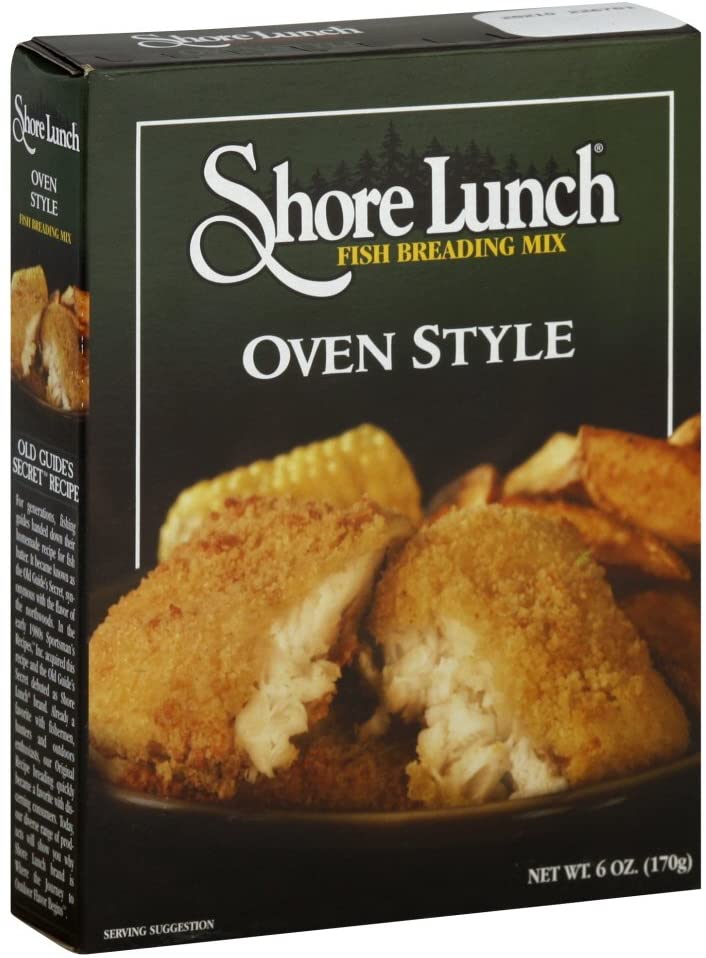 SHORE LUNCH: Oven Style Fish Breading Mix, 6 oz