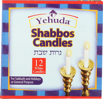 YEHUDA: Shabbat Candles, 12 pc