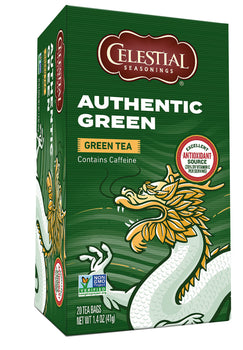 CELESTIAL SEASONINGS: Authentic Green Tea, 20 bg