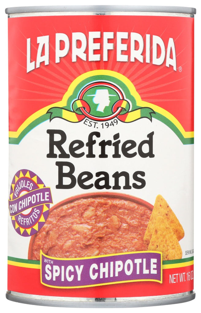 LA PREFERIDA: Refried Beans With Spicy Chipotle, 16 oz