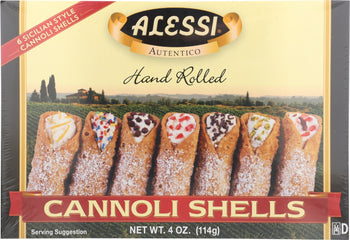 ALESSI: Large Cannoli Shells, 4 oz