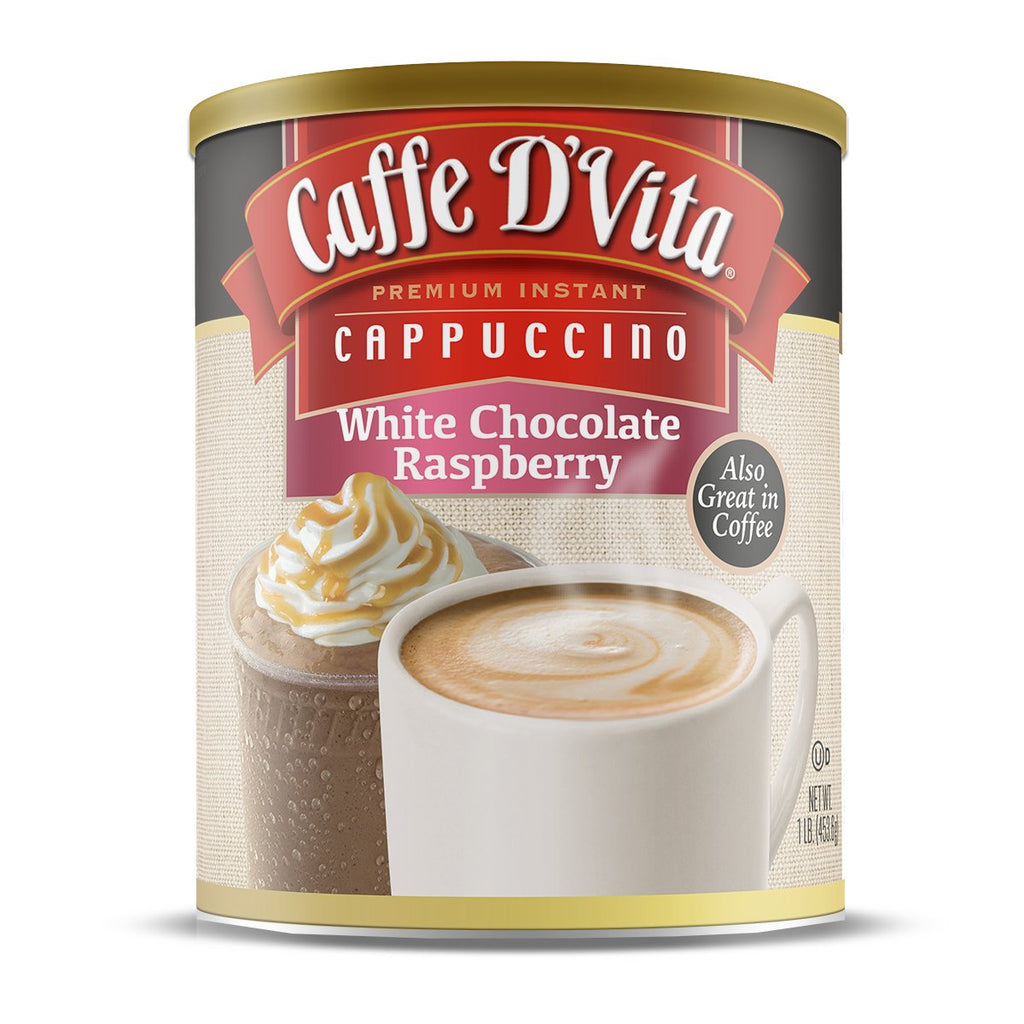 CAFFE D VITA: Cappiccino Wht Choc Rspbrry, 1 lb