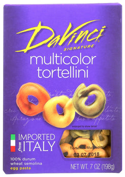 DAVINCI: Multicolor Tortellini Pasta, 7 oz