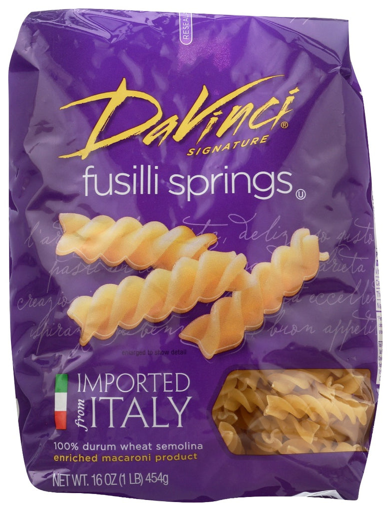 DAVINCI: Fusilli Springs Pasta, 16 oz