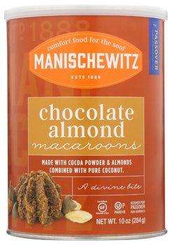 MANISCHEWITZ: Chocolate Almond Macaroons Cookie, 10 oz