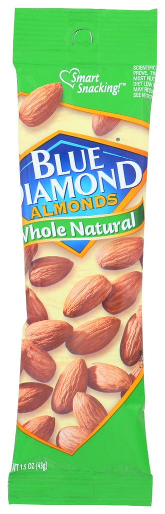 BLUE DIAMOND: Almond Whole Natrl Tube, 1.5 oz