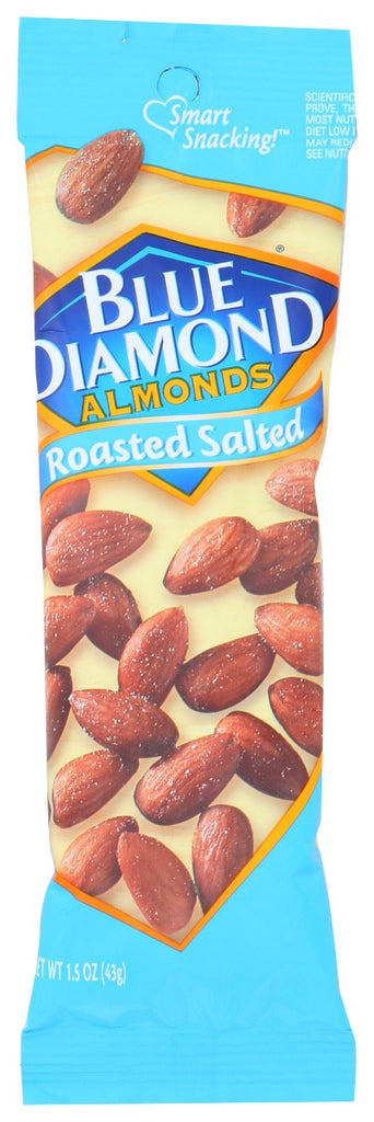 BLUE DIAMOND: Almond Rstd Salted Tube, 1.5 oz