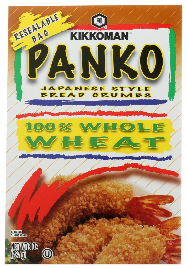 KIKKOMAN: Panko 100% Whole Wheat Bread Crumbs, 8 oz