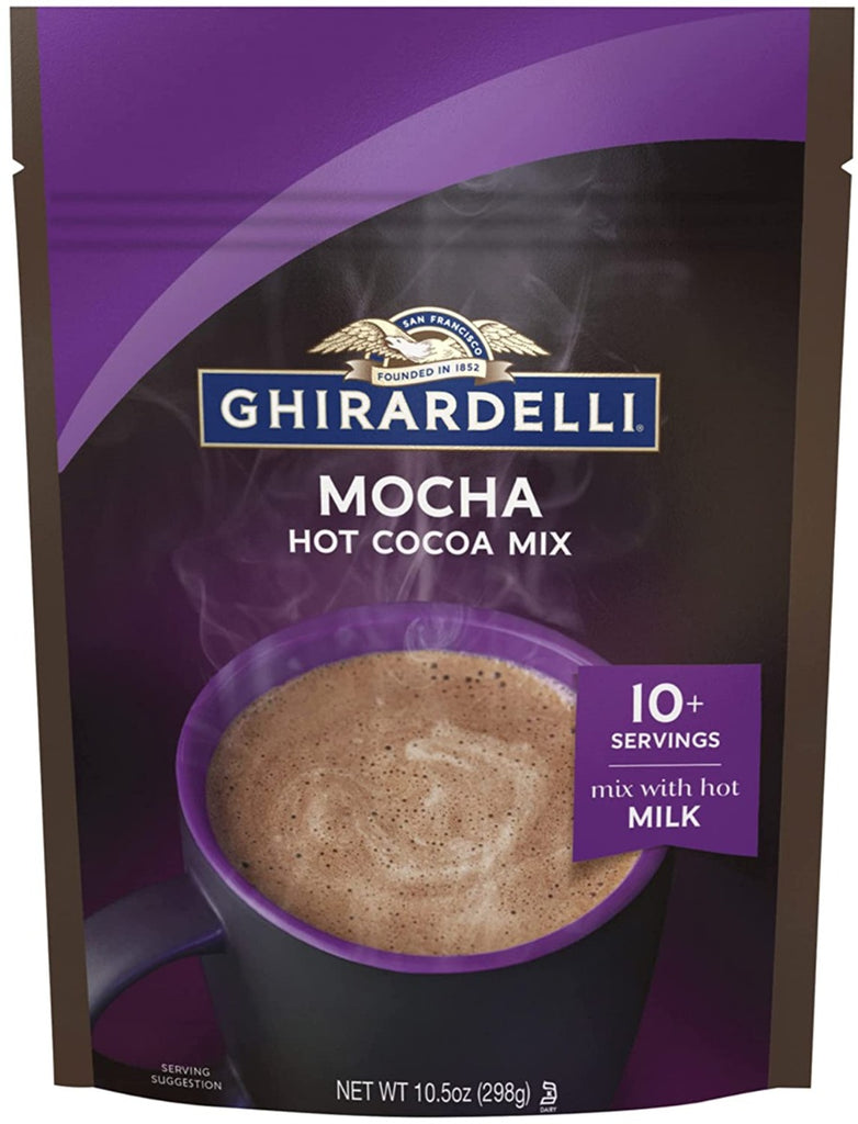 GHIRARDELLI: Chocolate Mocha Premium Hot Cocoa Mix, 10.5 oz