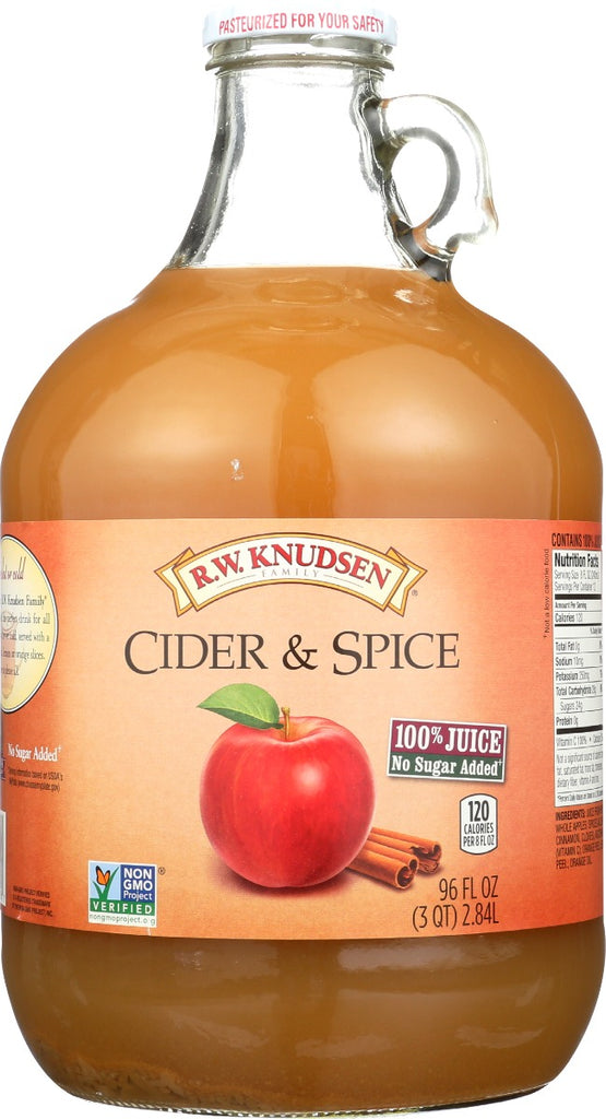 RW KNUDSEN FAMILY: Cider & Spice Juice, 96 fo