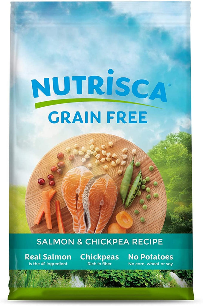 DOGSWELL: Nutrisca Grain Free Salmon & Chickpea Recipe Dog Food, 4 lb