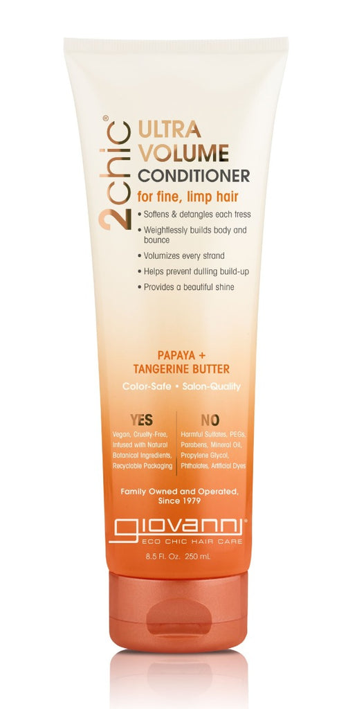 GIOVANNI COSMETICS: 2Chic Ultra Volume Conditioner Papaya Plus Tangerine Butter, 8.5 oz