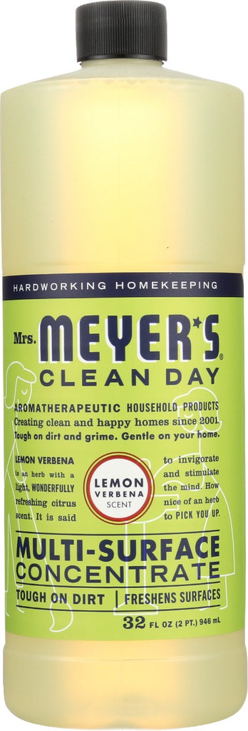 MRS MEYERS CLEAN DAY: Lemon Verbena Multi-Surface Concentrate, 32 oz