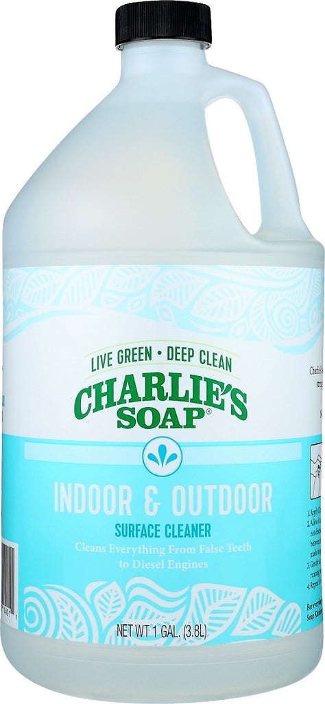 CHARLIES SOAP: Indoor & Outdoor Surface Cleaner, 1 ga