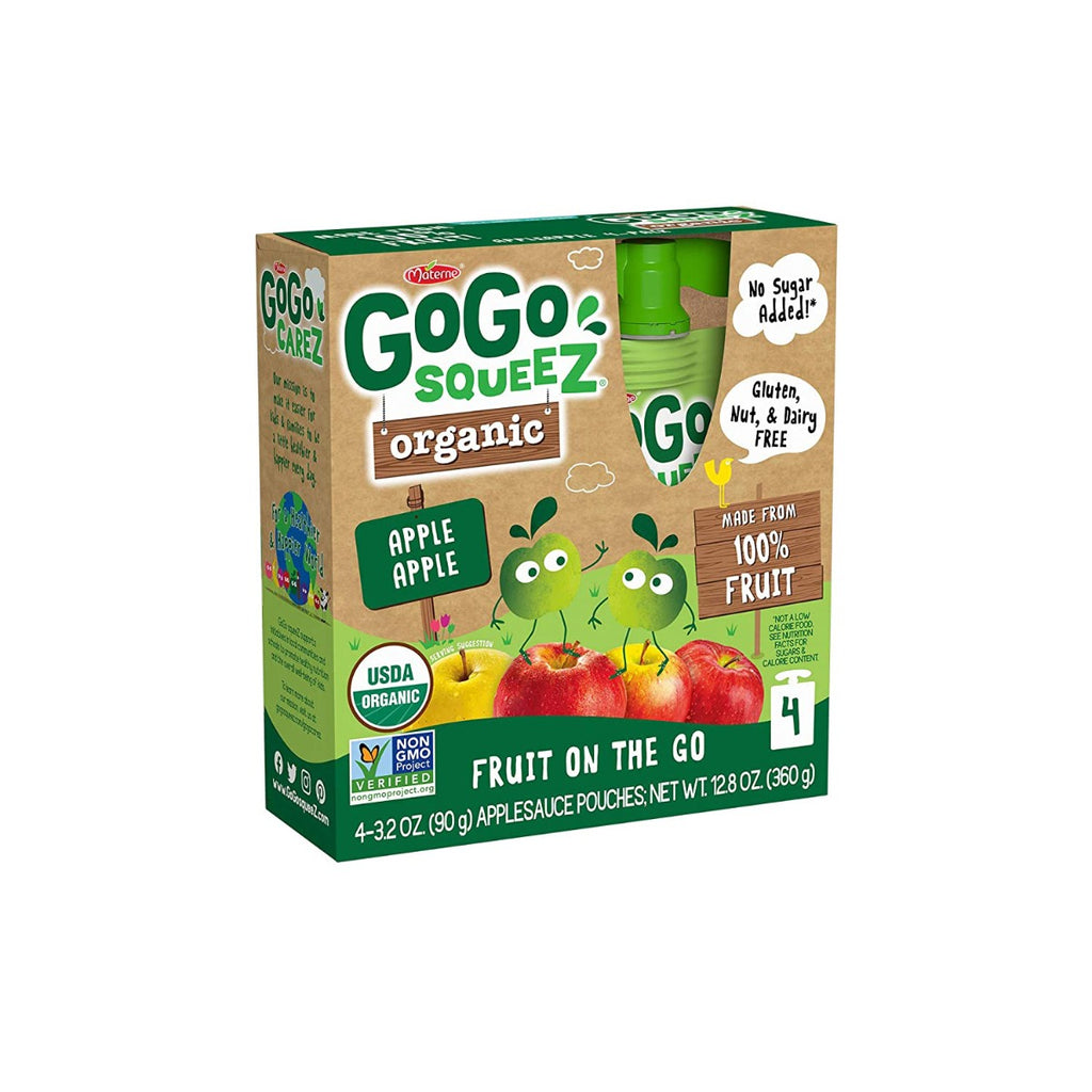 GOGO SQUEEZ: Applesc Apple 4Pk Org, 12.8 oz