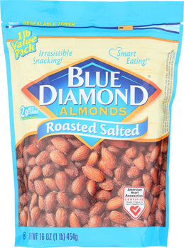 BLUE DIAMOND: Almond Rstd Salted, 16 oz