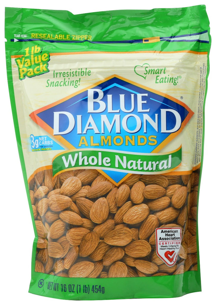 BLUE DIAMOND: Almond Whl Ntrl, 16 oz