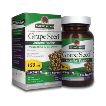 NATURES ANSWER: Hrb Grape Seed Std, 60 vc