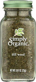 SIMPLY ORGANIC: Organic Dill Weed, 0.81 oz