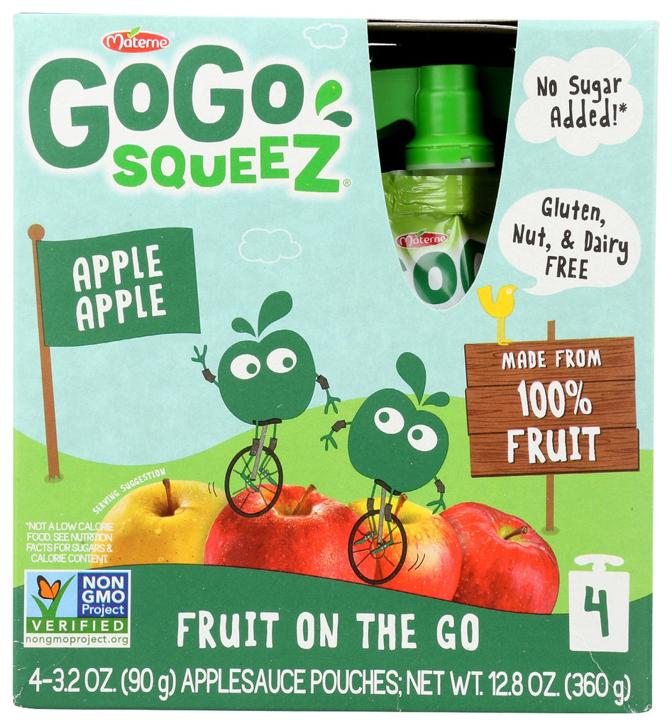 GOGO SQUEEZ: Applesc Apple Ntrl 4Pk, 12.8 oz