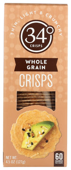 34 DEGREES: Whole Grain Crisps, 4.5 oz