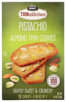 NONNIS: Thins Pistachio Almond, 4.44 oz