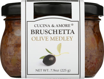 CUCINA & AMORE: Bruschetta Black Olive, 7.9 oz