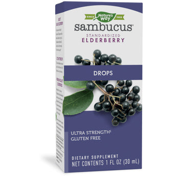 NATURES WAY: Sambucus Elderberry Drops, 1 fo