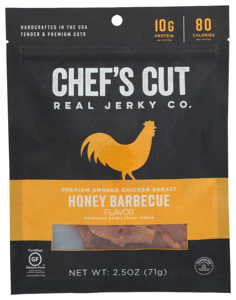 CHEFS CUT: Jerky Chkn Honey Bbq, 2.5 oz