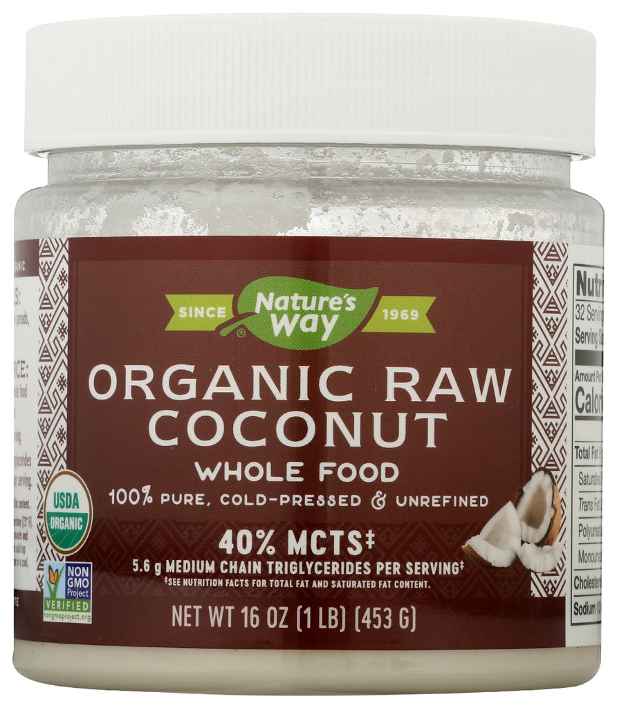 NATURES WAY: Coconut Raw Organic, 16 oz