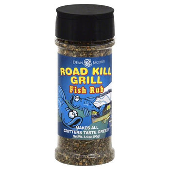 DEAN JACOBS: Road Kill Grill Fish Rub, 3.4 oz