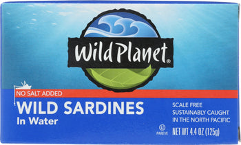 WILD PLANET: Wild Sardines In Water, 4.4 oz