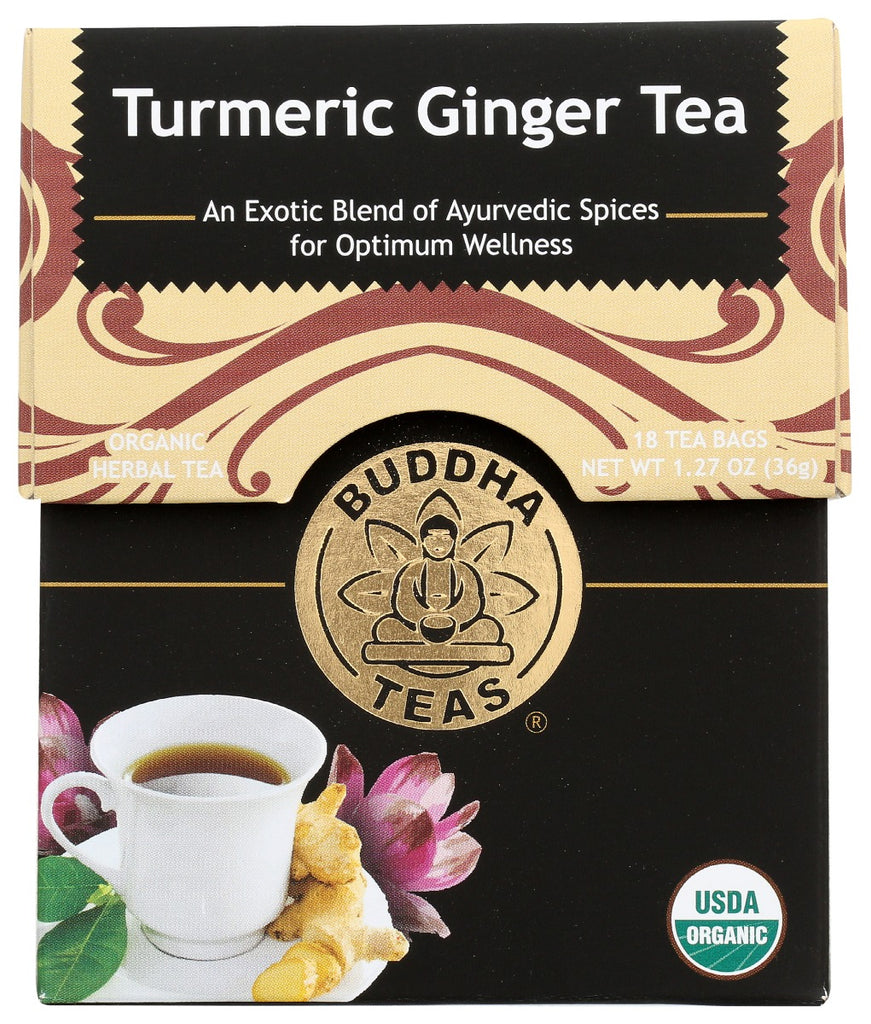 BUDDHA TEAS: Tea Turmeric Ginger, 18 bg