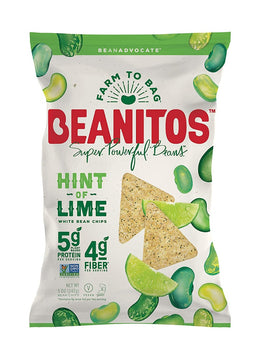 BEANITOS: Lime White Bean Chips, 5 oz