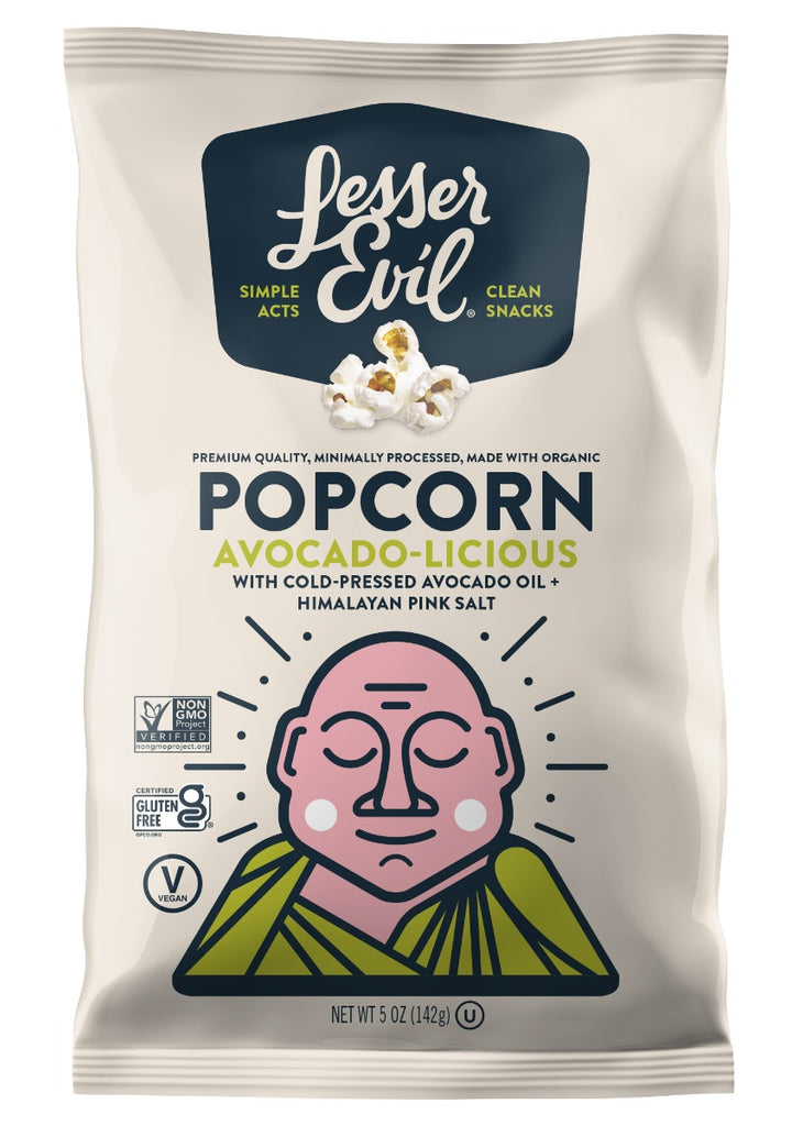 LESSER EVIL: Organic Avocado Licious Popcorn, 5 oz