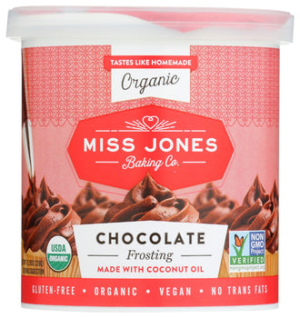 MISS JONES BAKING CO: Frosting Chocolate Org, 11.29 oz