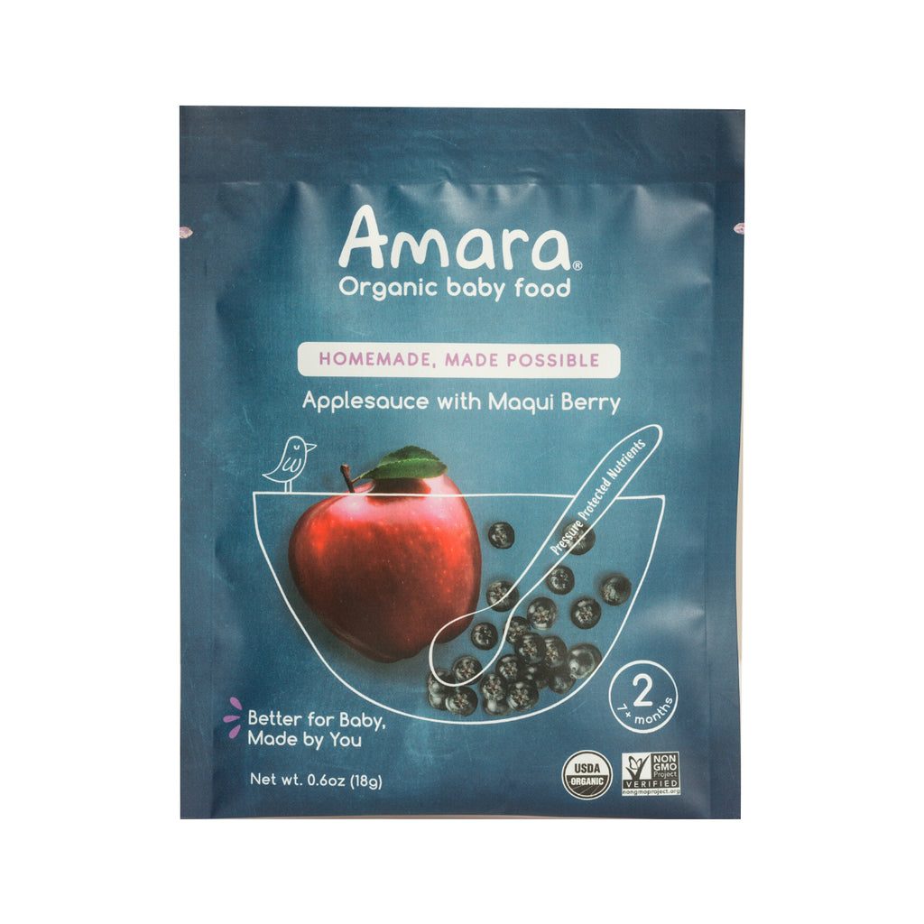 AMARA: Applesauce with Maqui Berry Organic Baby Food, 1 ea