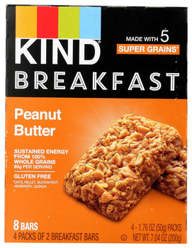 KIND: Peanut Butter Breakfast Bars 4 Count, 7.04 oz