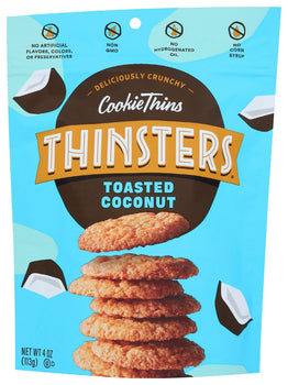 THINSTERS: Toasted Coconut Cookie Thins, 4 oz