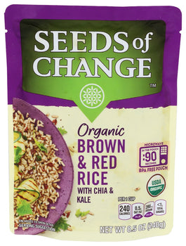 SEEDS OF CHANGE: Rice Red With Chia Kale, 8.5 oz