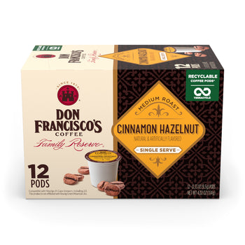 DON FRANCISCOS COFFEE: Coffee Cinn Hzlnt Ss 12 pods, 4.02 oz