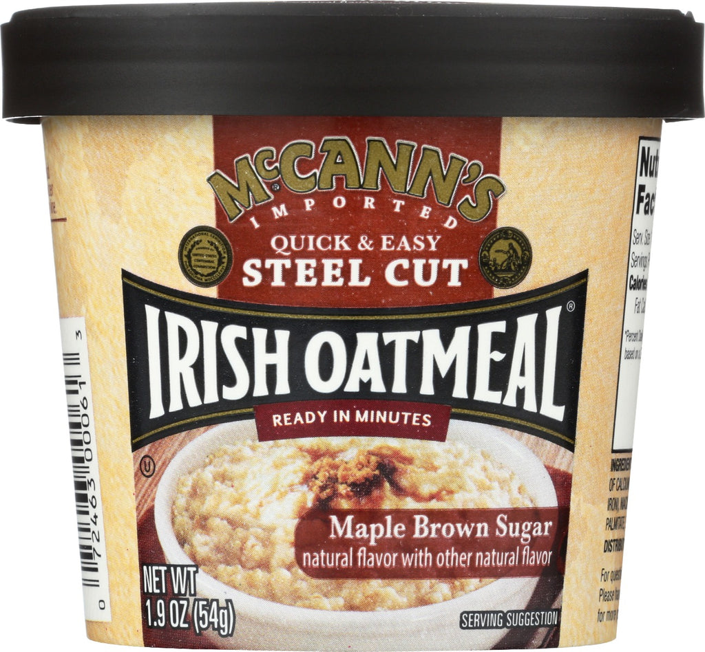 MCCANNS IRISH OATMEAL: Oatmeal Inst Cup Mpl Sugr, 1.9 oz