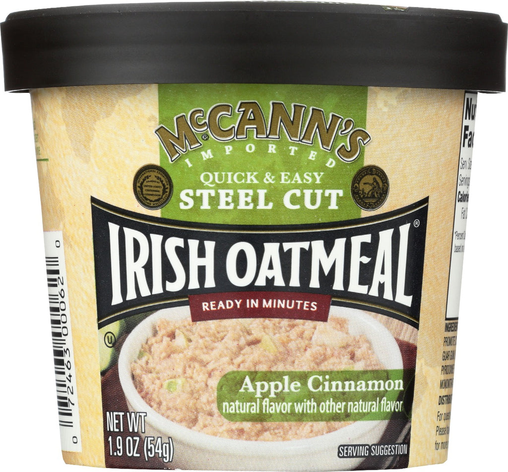 MCCANNS IRISH OATMEAL: Oatmeal Inst Cup Appl Cin, 1.9 oz