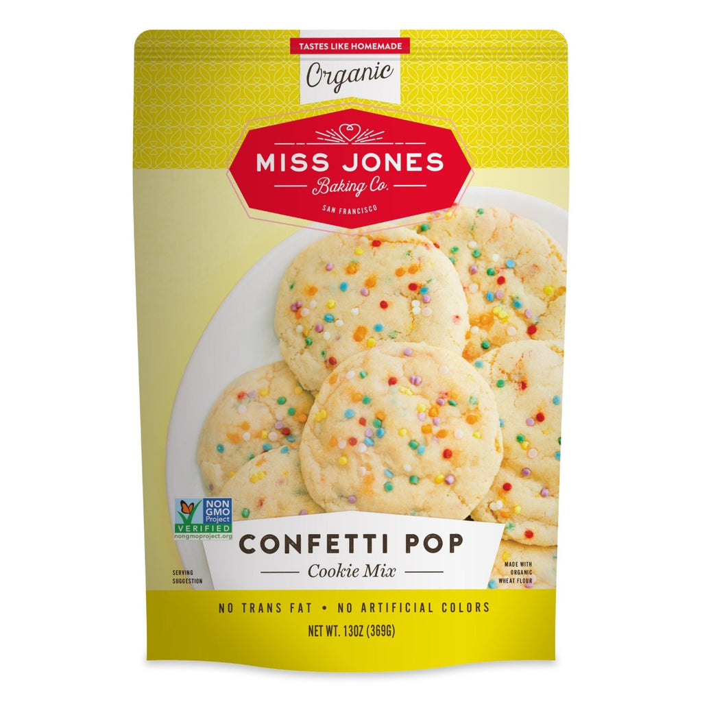 MISS JONES BAKING CO: Mix Cookie Cnfeti Pop Org, 13 oz