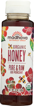 MADHAVA: Honey Raw Pure Sqz Org, 12 oz