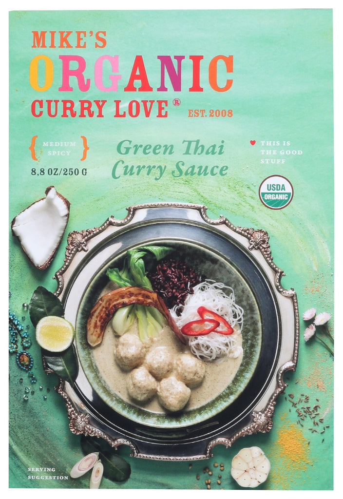 CURRY LOVE: Green Thai Curry Sauce, 8.8 oz