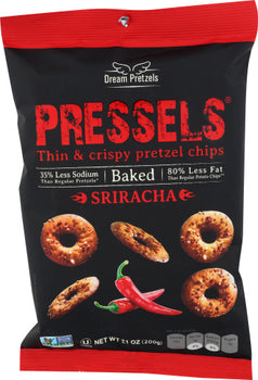 PRESSELS: Baked Sriracha Thin & Crispy Pretzel Chips, 7.1 oz